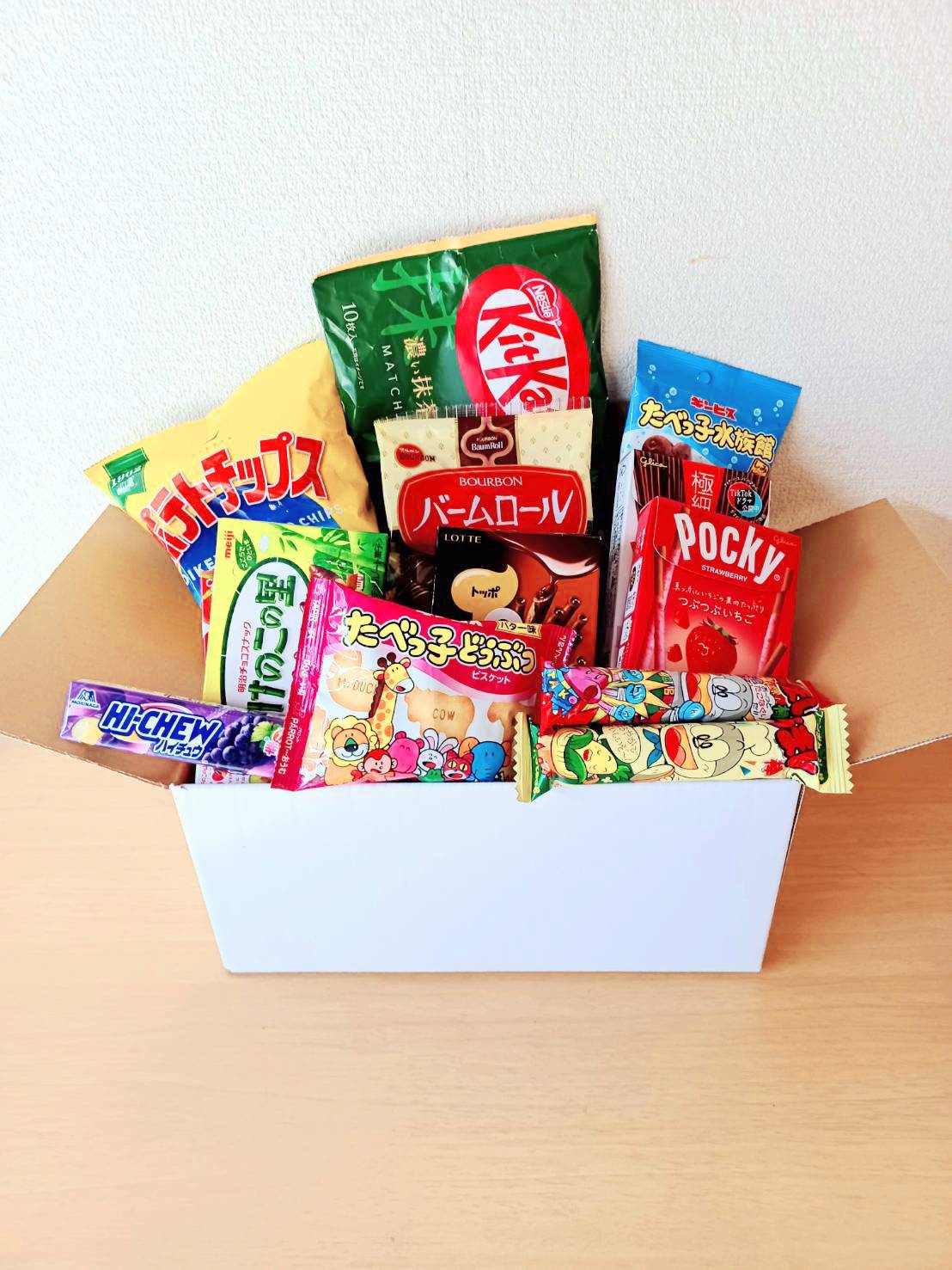 Japanese Snacks Standard BOX with popular treats and sweets collection
